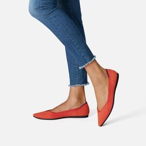 Rothy's The Point ballet flats Persimmon Orange size 10
